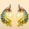 DecorBites™ Gold Peacock Crystal Wall Lamp: Elegant Nordic LED Light for Aisle & Walls