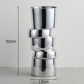 DecorBites™ Glass Vase Hydroponics Twist Shape Terrarium Decoration Accessories