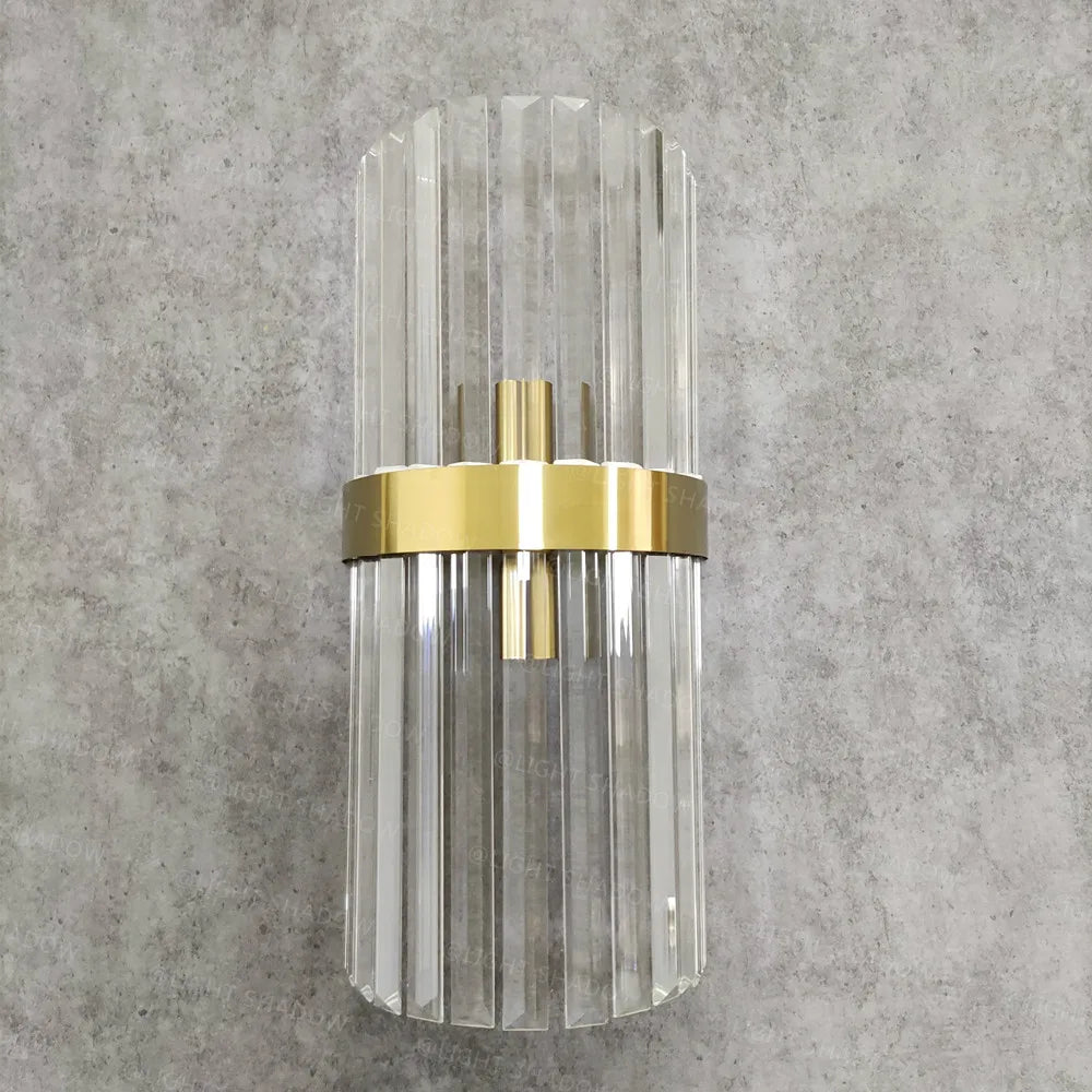 DecorBites™ Crystal Gold LED Wall Sconce, Modern Nordic Bedroom Lighting Fixture