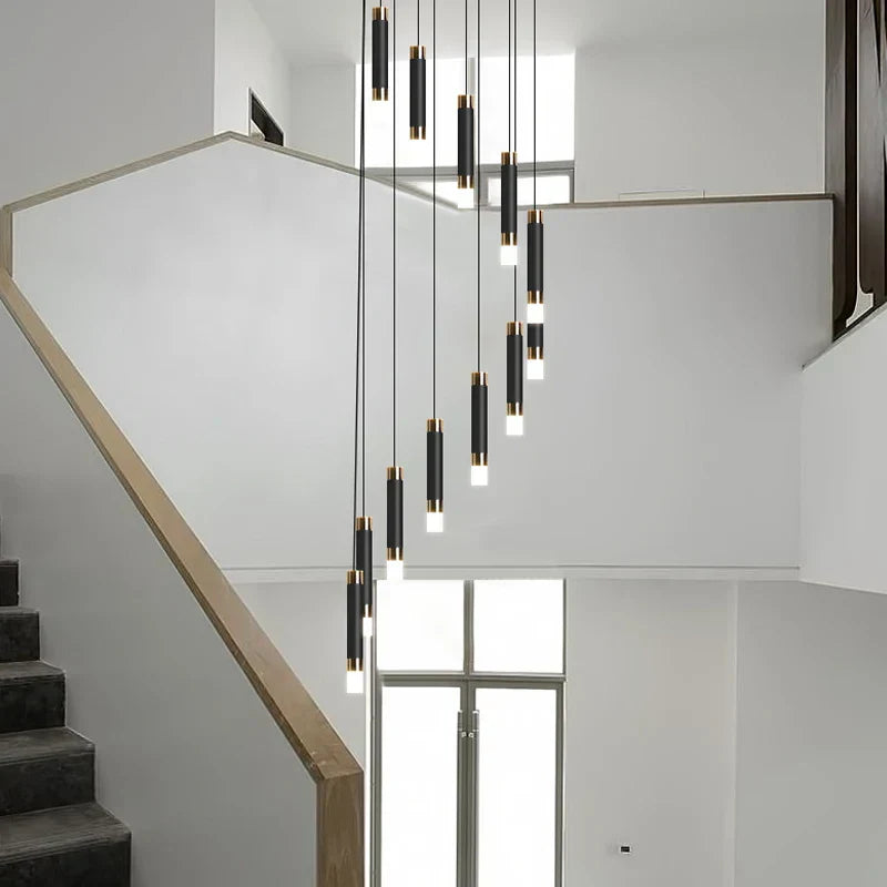DecorBites™ LED Chandelier: Modern Nordic Acrylic Luxury Lighting for Home Decor