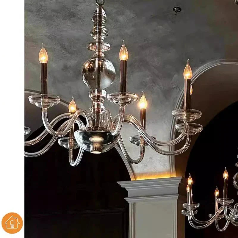 DecorBites™ Glass Branch Ceiling Chandeliers LED Living Room Dining Bedroom Lamps