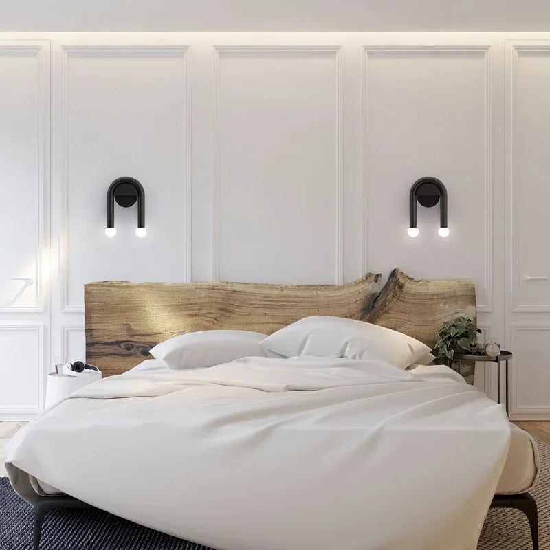 DecorBites™ LED Wall Lamp Black U-Shape Design - Morden Indoor Minimalist Sonce Lighting
