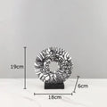 DecorBites™ Circle Ornament Desk Decoration Resin Ring Statue Modern Crafts Decor