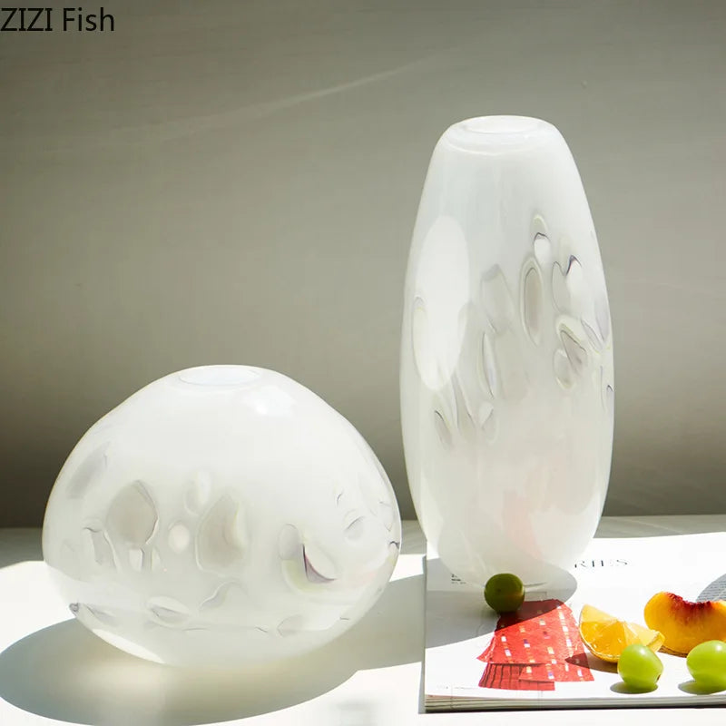 DecorBites™ Glass Vase: Hydroponic Flower Pot for Elegant Table Decor