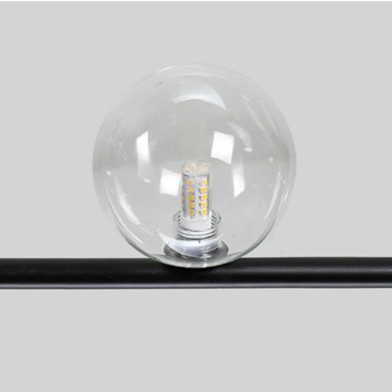DecorBites™ Dual Glass Lamp Ceiling Chandelier LED Suspension Light for Dining and Kitchen