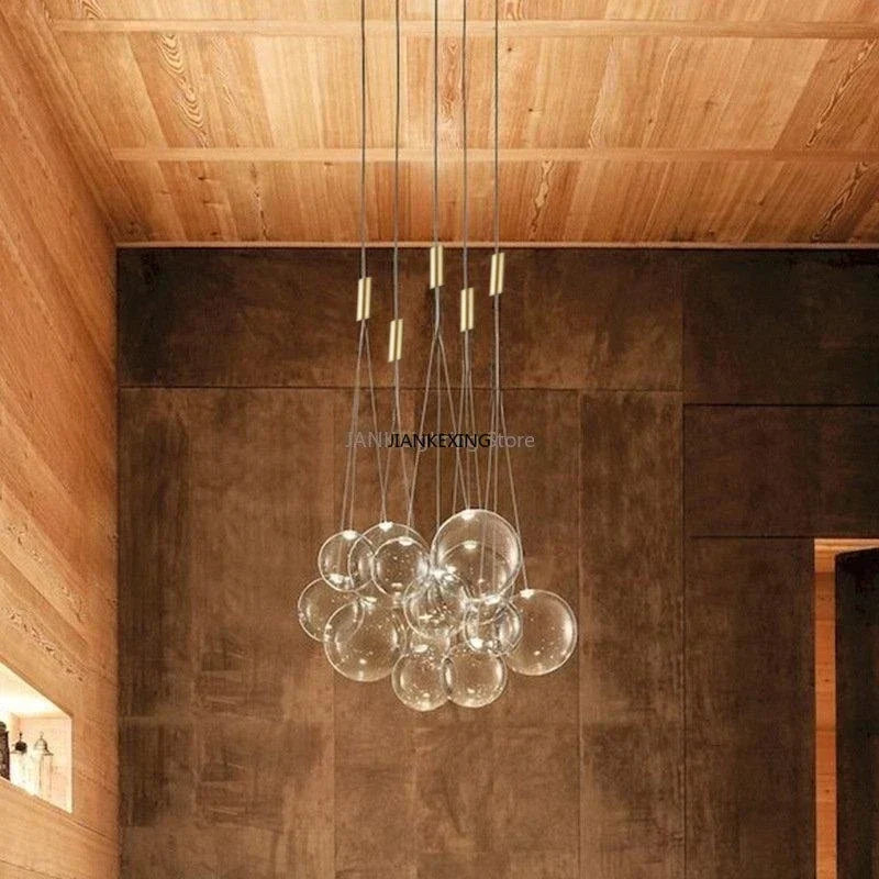 DecorBites™ Glass Bubble LED Pendant Lamp for Restaurant, Bar, and Display Window