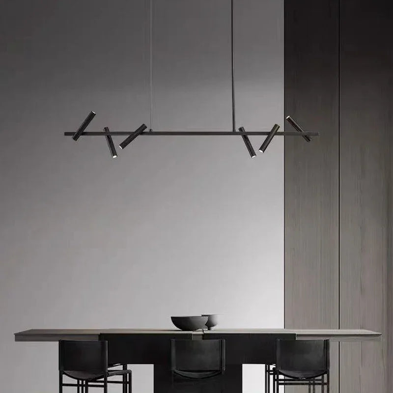 DecorBites™ Black Round Ring Ceiling Chandelier Pendant SpotLight for Living Dining Room
