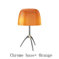 DecorBites™ Lumiere Piccola Chrome Table Lamp Simple Bedroom Bedside Coffee Tables LED Light