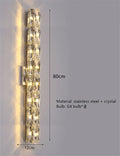 DecorBites™ Contemporary Crystal Wall Sconce for Bedside, Bathroom, Corridor, Aisle, TV Background Lighting