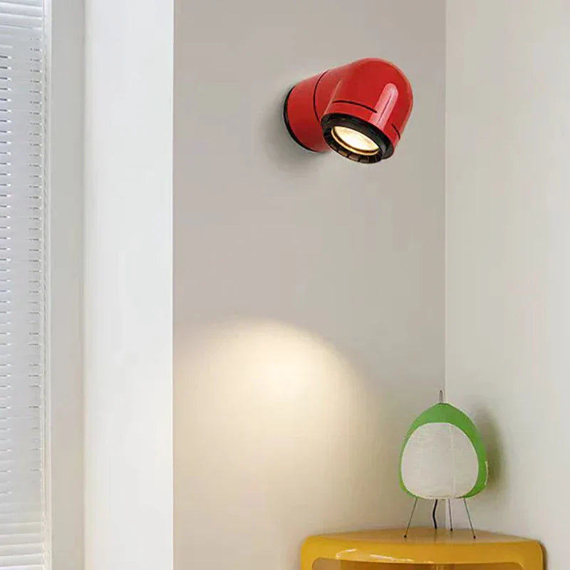 DecorBites™ LED Wall Light White Red PVC 4000K Modern Sconce for Bedroom Living Room