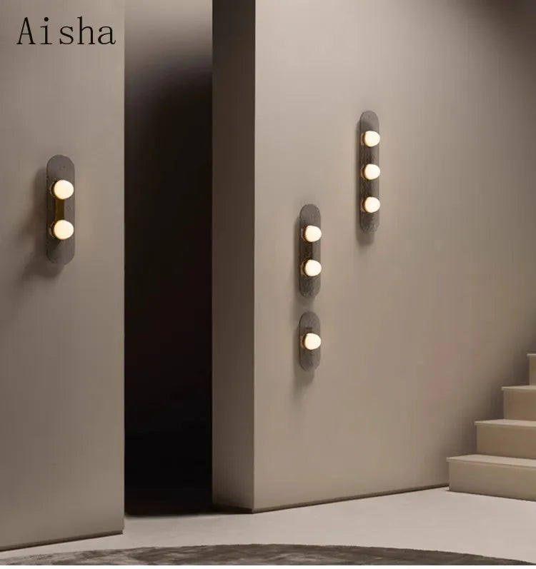 DecorBites™ Glass Wall Lamp for Home Bedroom Staircase Decor