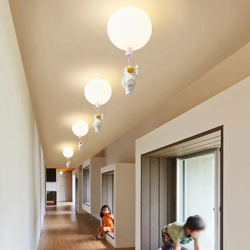 DecorBites™ Astronaut Space Ball Ceiling Lamp for Kids Room or Corridor