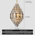 DecorBites™ Crystal Chandelier - Luxe Light for Villa, Hotel & Building Project