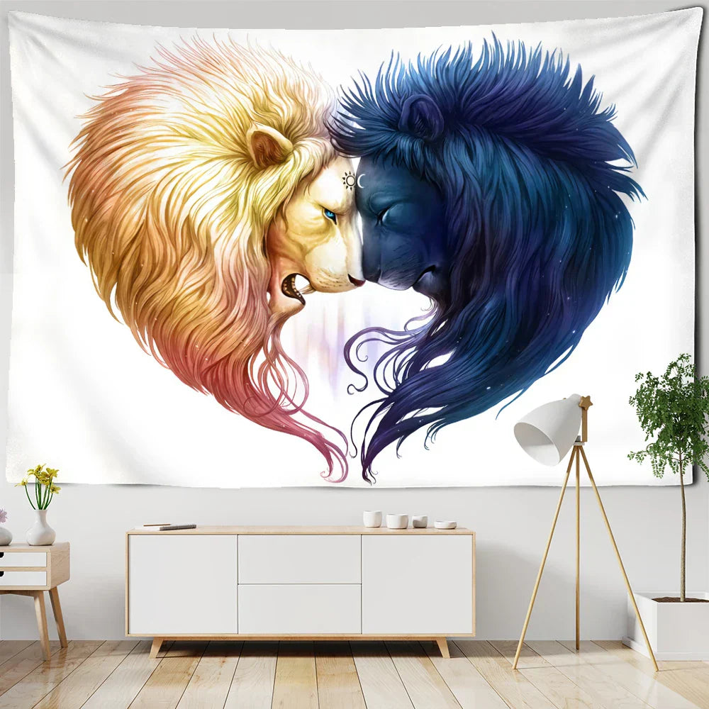 DecorBites™ Boho Wildlife Tapestry Wall Hanging Psychedelic Home Decor