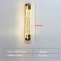 DecorBites™ Crystal LED Wall Sconce: Luxury Gold Light Fixture for Home Decor