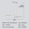 DecorBites™ Gold LED Chandeliers: Modern Kitchen & Restaurant Lighting Fixtures