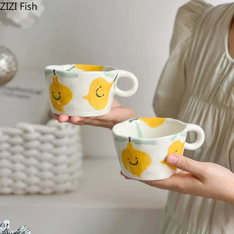 DecorBites™ Cartoon Pattern Ceramic Coffee Mug Creative Cup Tea Teacup Juice Container
