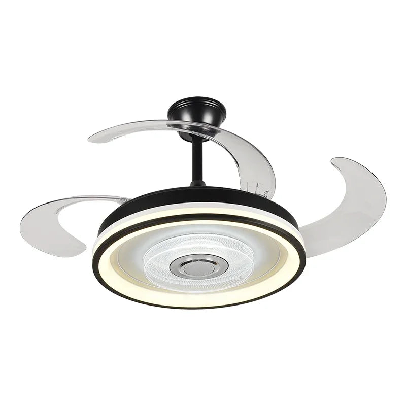 DecorBites™ Crystal Chandelier LED Ceiling Fan with Remote Control Switch