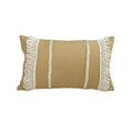 DecorBites™ Boho Linen Cotton Pillow Cover with Tassels - Beige Square/Rectangular 45x45cm/30x50cm