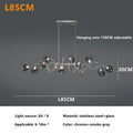 DecorBites™ LED Glass Pendant Chandelier for Living Room Dining Bedroom Cafe