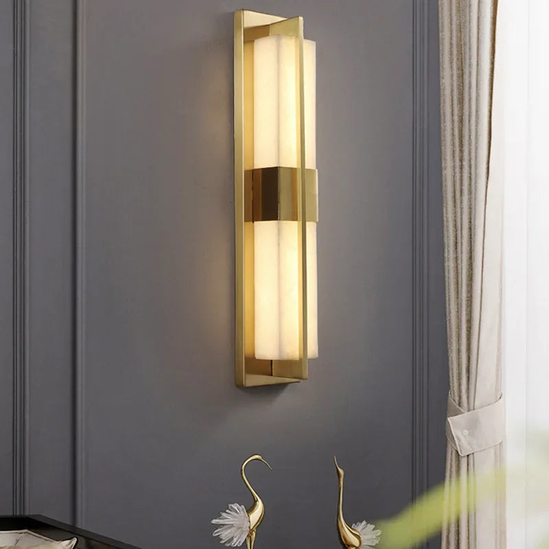DecorBites™ LED Wall Light Waterproof Garden Porch Sconce, Imitation Marble, IP65 Rated