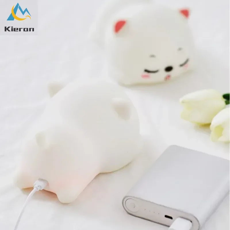 DecorBites™ Cat Silicone LED Night Light with Remote Control