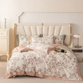 DecorBites™ 100s Egyptian Cotton Bedding Set: Queen King RU Print Sheet Pillowcase Quilt Cover