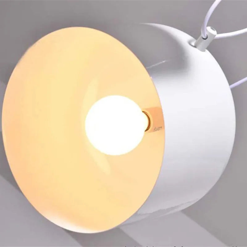 DecorBites™ Industrial Black White Chandelier LED Lighting for Restaurant Bar Office