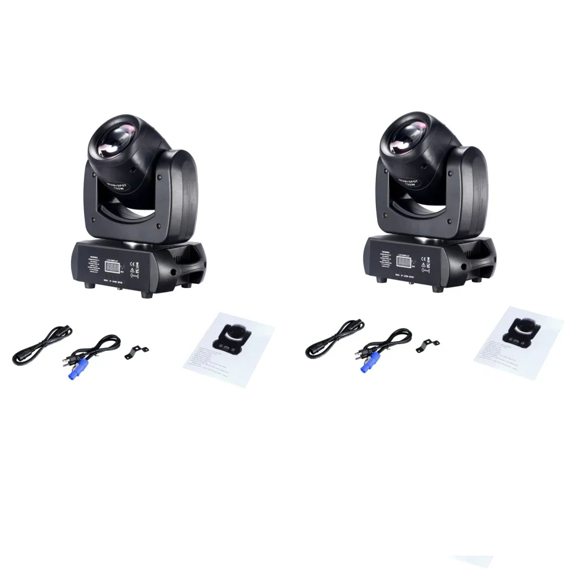 DecorBites™ 120W LED Moving Head Light Beam Spot Wash Gobo 8 Face Roto Prism