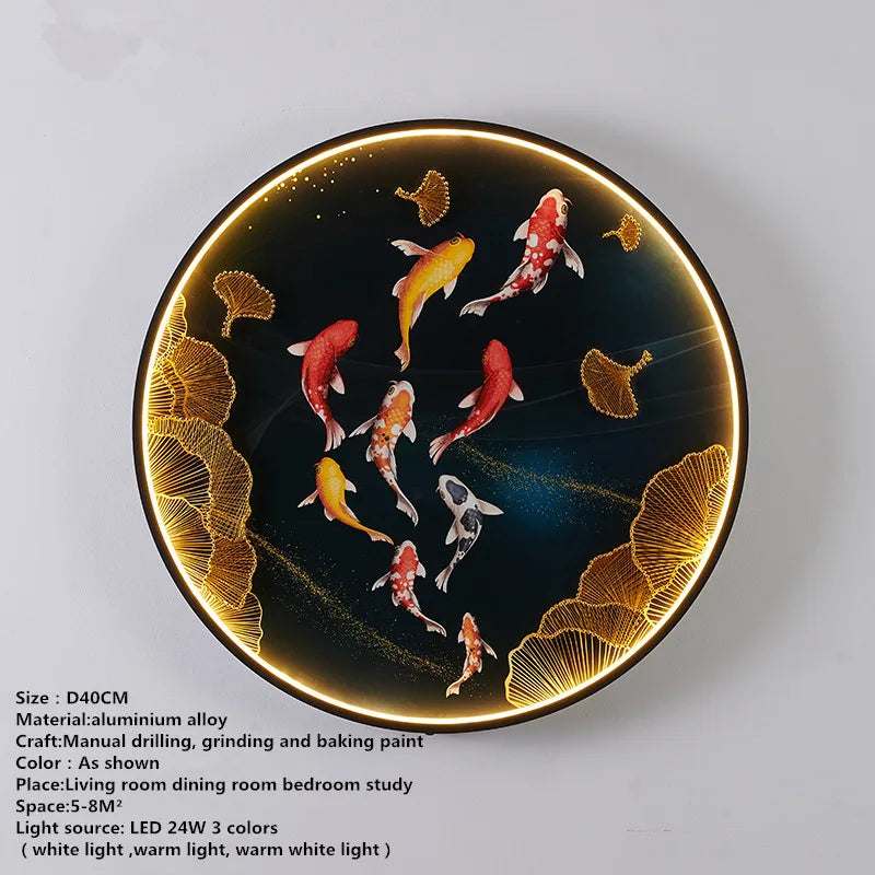DecorBites™ Chinese Picture Wall Decoration Lamp - Modern LED Lighting for Home Décor