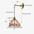 DecorBites™ Tiffany Butterfly Glass Wall Lamp with Adjustable LED Light