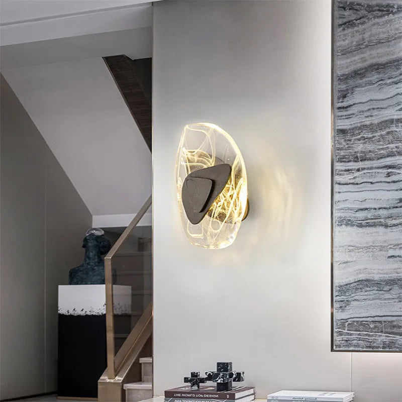 DecorBites™ Crystal Wall Lamp: Modern Luxury Bedroom Decor, Creative LED Lighting for Living Room