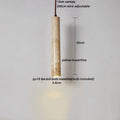 DecorBites™ LED Pendant Lights Wood Home Decor Yellow Stone Globe Hanging Lamp