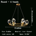 DecorBites™ Crystal Chandelier LED Pendant Lights High-end Nordic Modern Style Indoor Lighting