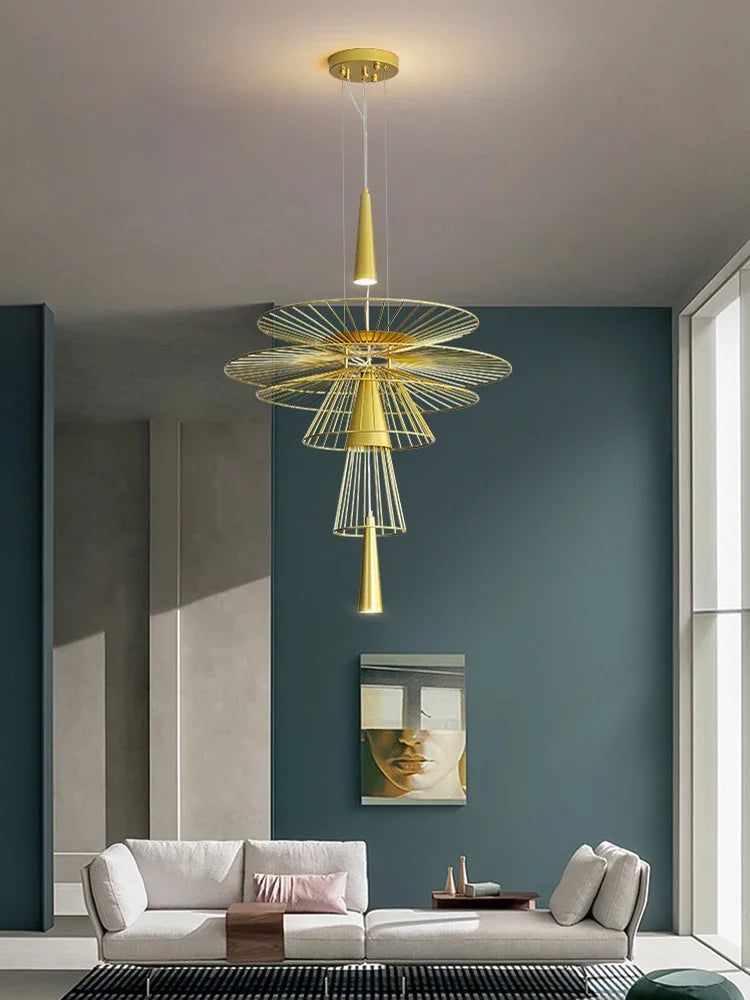 DecorBites™ LED Iron Pendant Chandelier for Dining Room, Nordic Design Ceiling Light