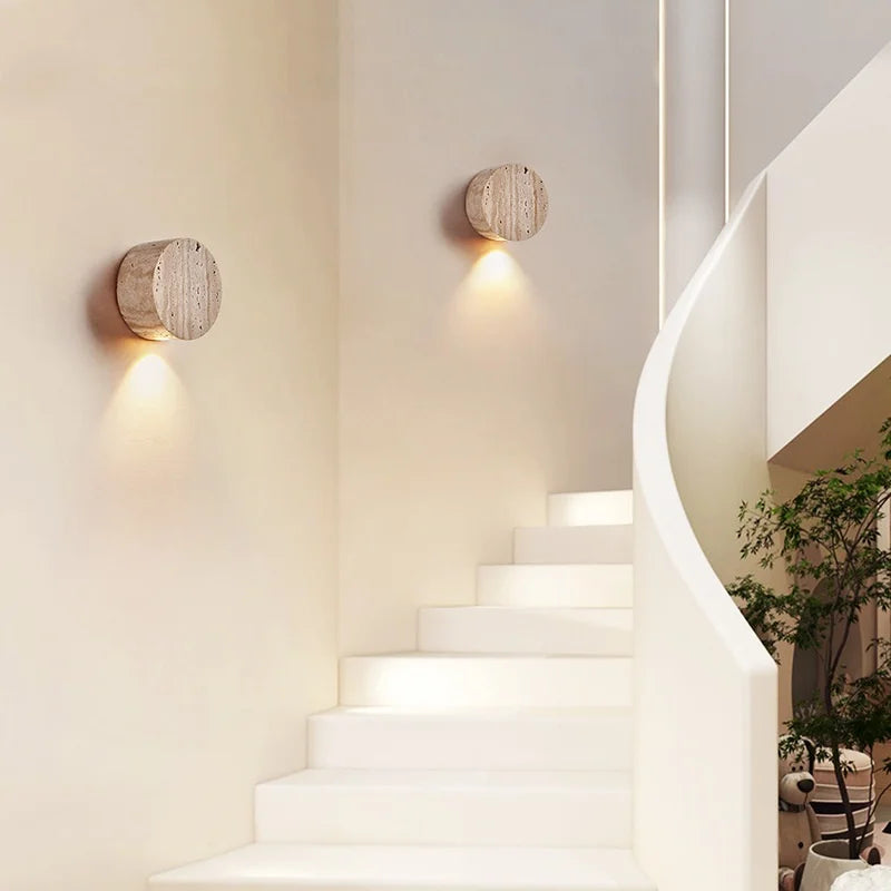 DecorBites™ LED Stone Wall Lamp Sconce, Modern Nordic Design for Living Room, Coffee, Corridor