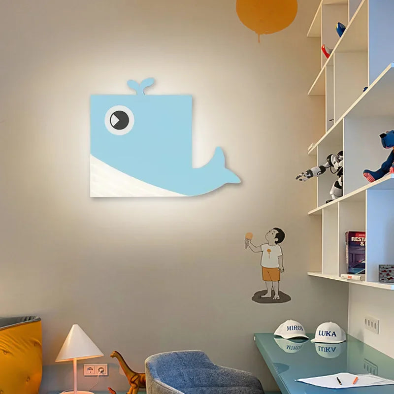 DecorBites™ Kids' Room Cartoon Wall Lamp: Cute LED Lighting for Bedroom, Aisle, Bedside