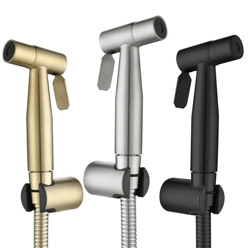 DecorBites™ Black Gold Bidet Sprayer Set - High Pressure Bathroom Faucet Kit
