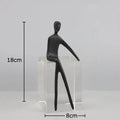 DecorBites™ Abstract Character Sculpture with Crystal Base for Modern Room Decor