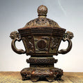 DecorBites™ Bronze Sacred Beasts Incense Burner Set