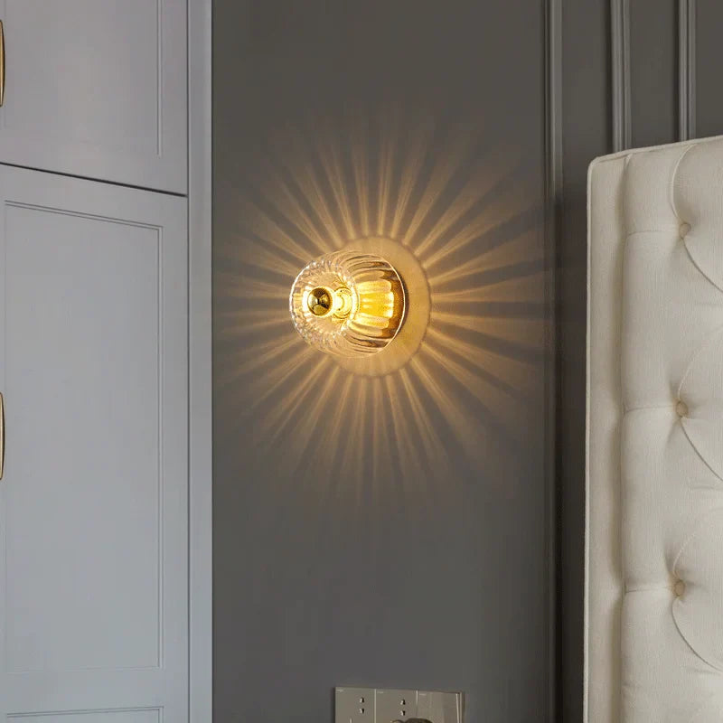 DecorBites™ LED Indoor Glass Wall Sconce Ceiling Chandelier for Living Room & Restaurant