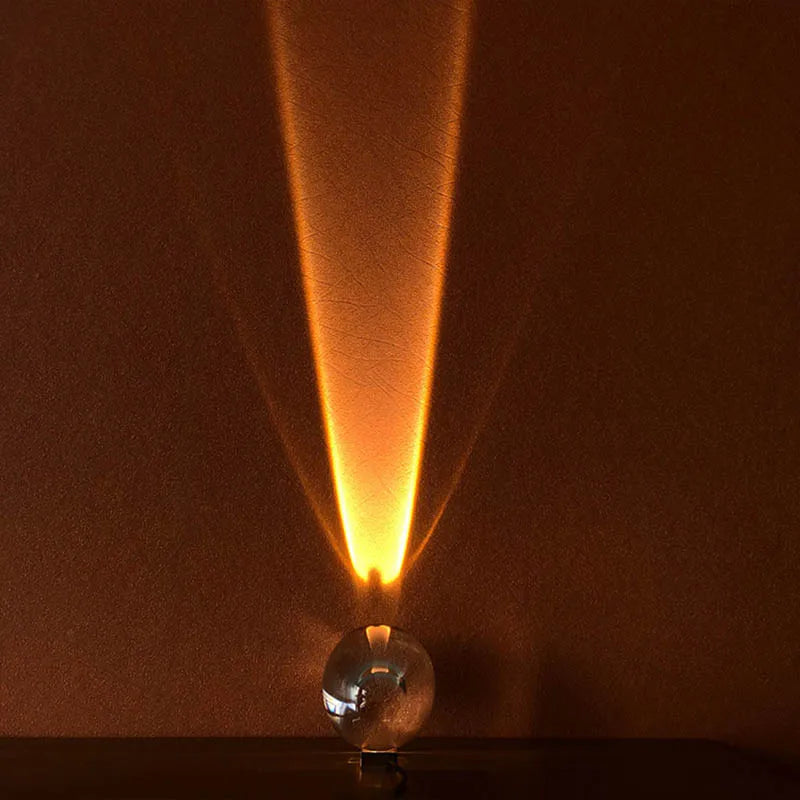 DecorBites™ Crystal Eye Of The Sky LED Table Lamp for Living Bedroom Decor