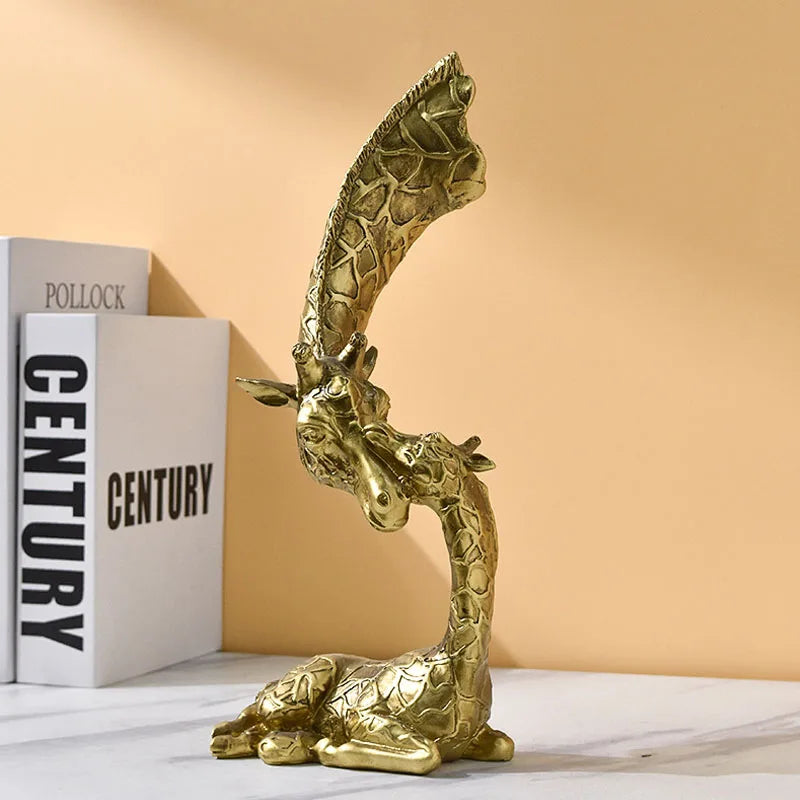 DecorBites™ Abstract Resin Giraffe Figurines Home Office Decor Ornament Art Collection