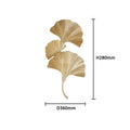 DecorBites™ Ginkgo Leaf Gold Wall Lamp for Hotel Bedroom and Corridor
