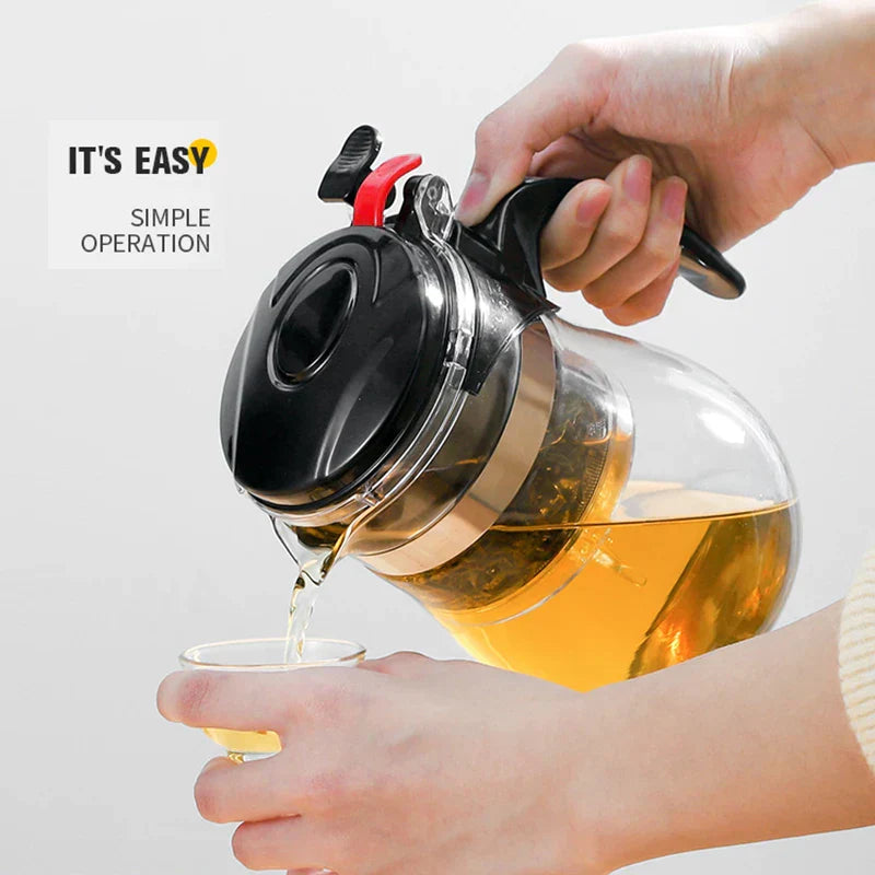 DecorBites™ Glass Tea Set with Infuser, Pu Erh Kettle, Gaiwan Pots - 900ml