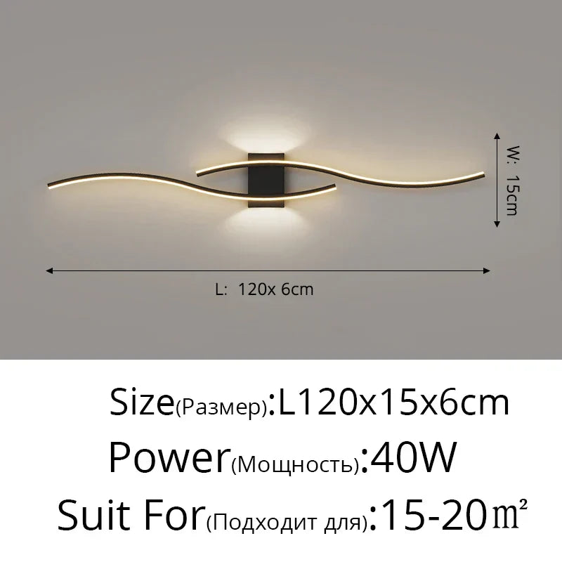 DecorBites™ LED Wall Lamp: Modern Long Strip Design for Aisle, Bedroom, Closets - Indoor Sconces Lighting