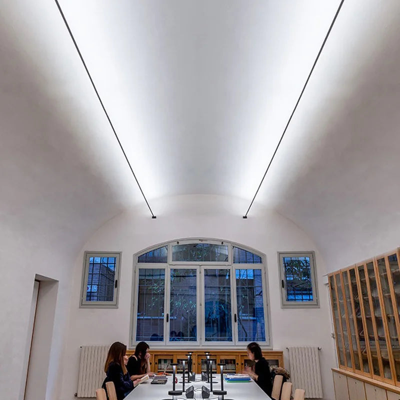 DecorBites™ LED Skyline Linear Wall Light: SMD COB Strips for Minimalist Living & Exhibit Décor