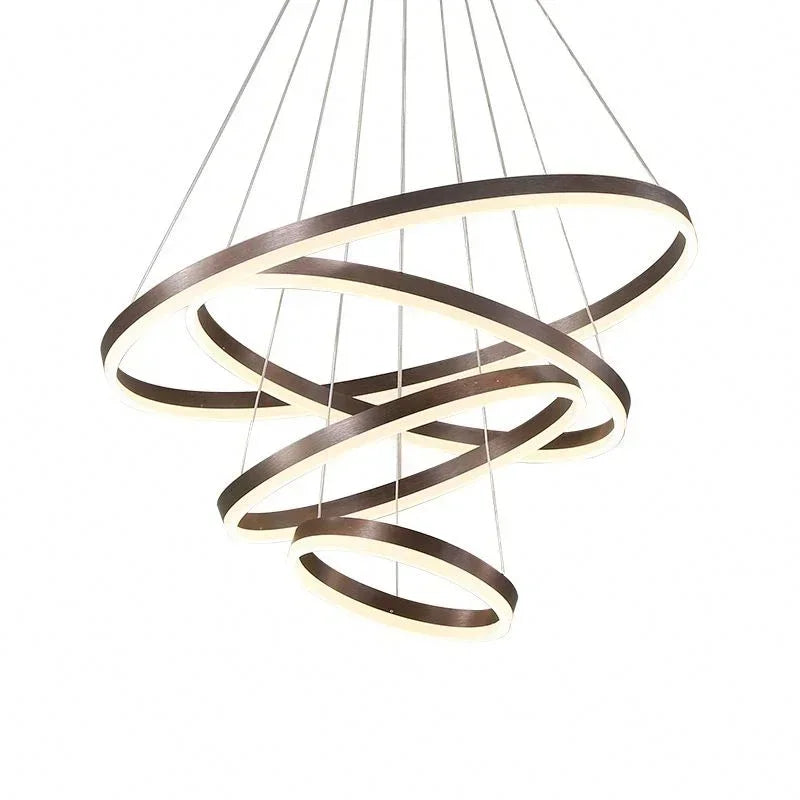 DecorBites™ LED Rings Ceiling Chandelier for Modern Home Decoration