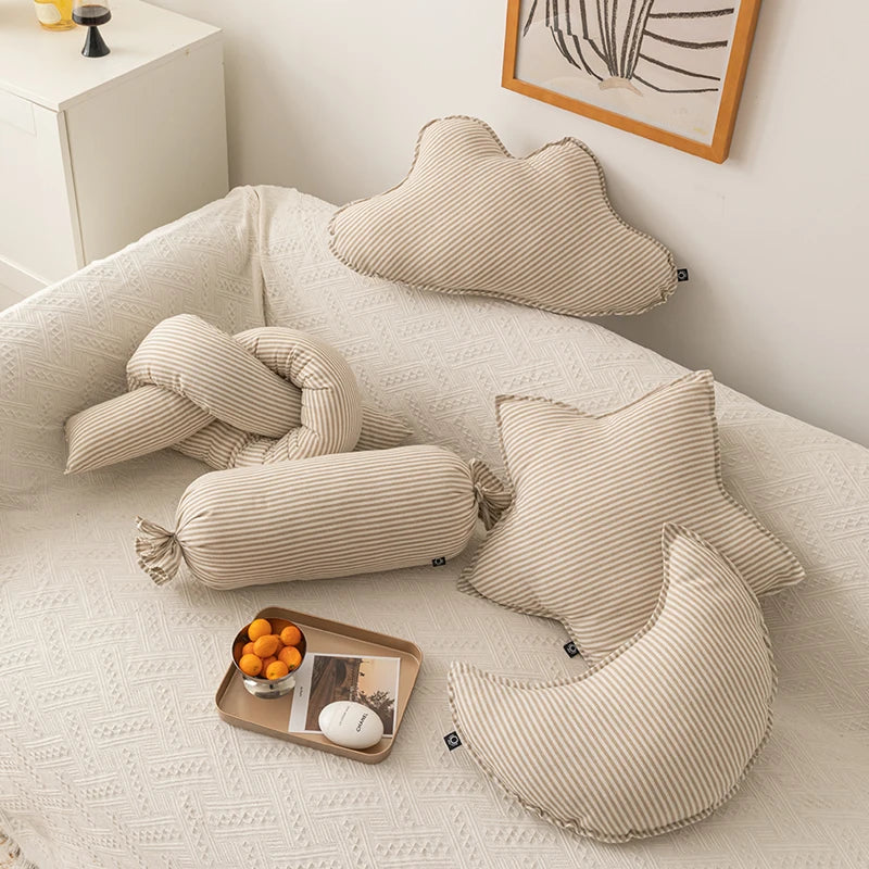 DecorBites™ Cloud Star Moon Shape Cushion for Kids Parties, Sofas, Chairs