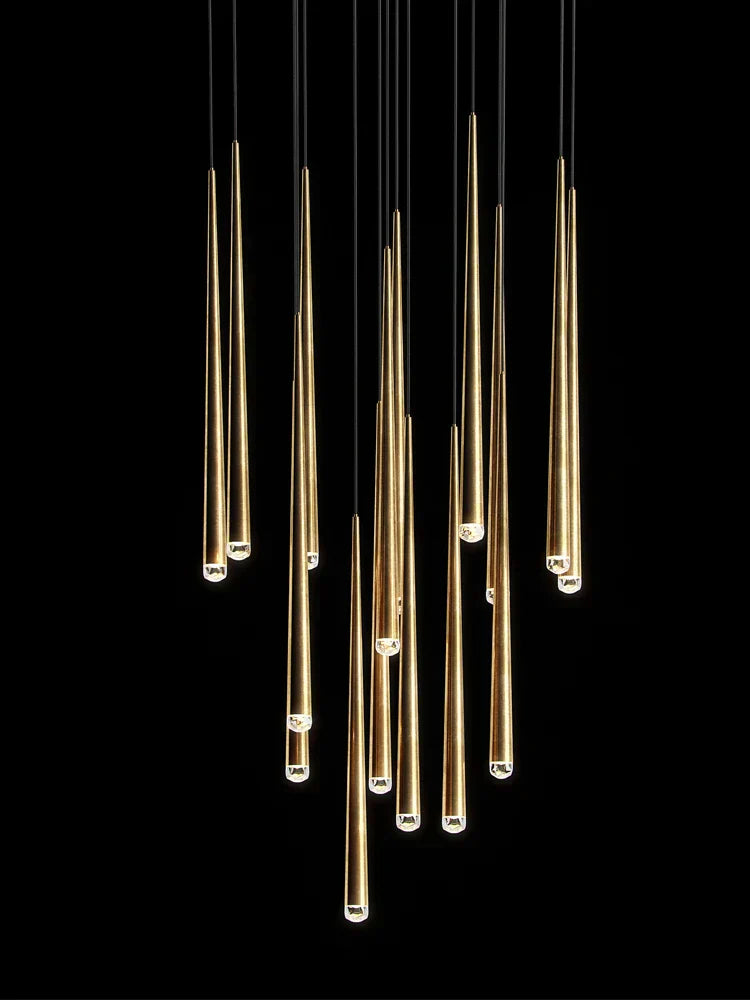 DecorBites™ Conical LED Nordic Chandelier: Modern Designer Interior Decoration Lighting